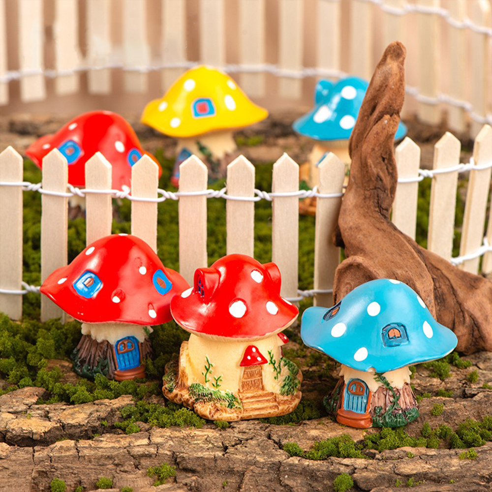Landscape Bonsai Garden - Mini Mushroom Ornaments Gardening Mushroom Small