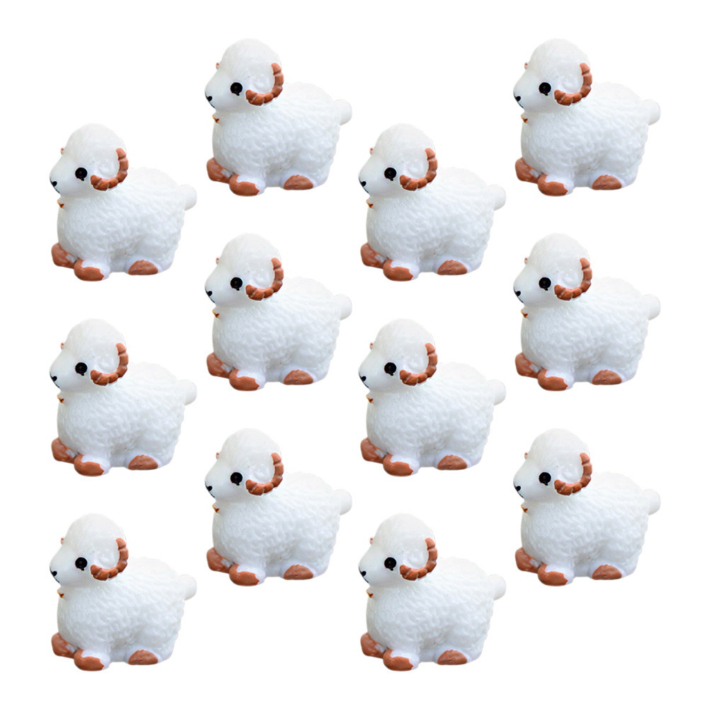 Bonsai Garden Layout - 12Pcs Adorable Sheep Decor for Micro