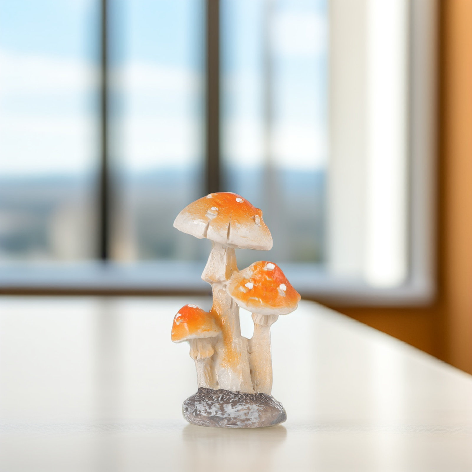 6Pcs Mini Resin Mushroom Fairy - Bonsai Garden For Desk avaliação e preço