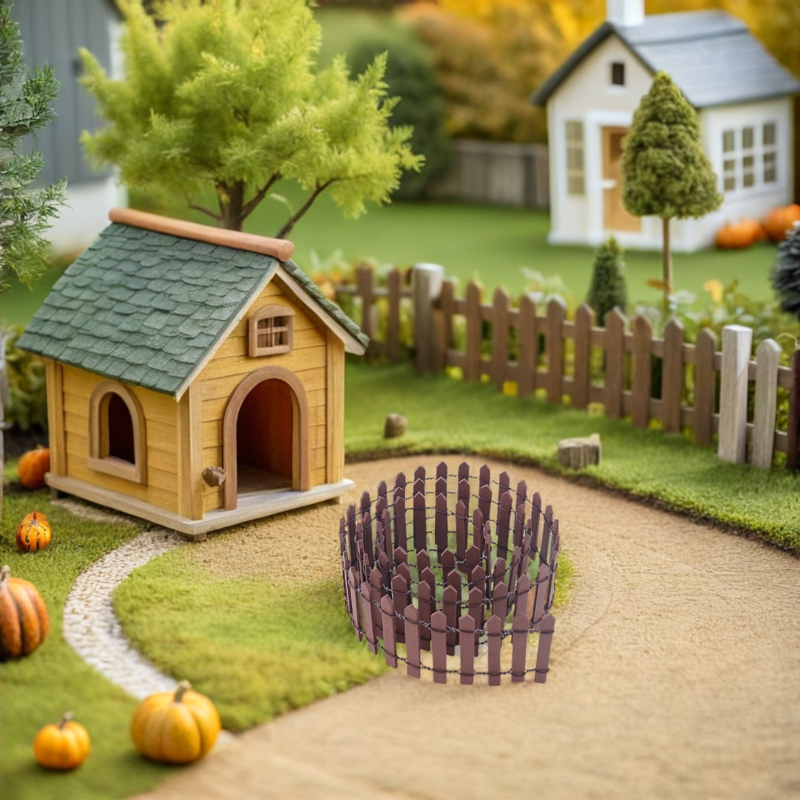 3Pcs Micro Landscape Fence Lig - Landscape Bonsai Garden avaliação e preço