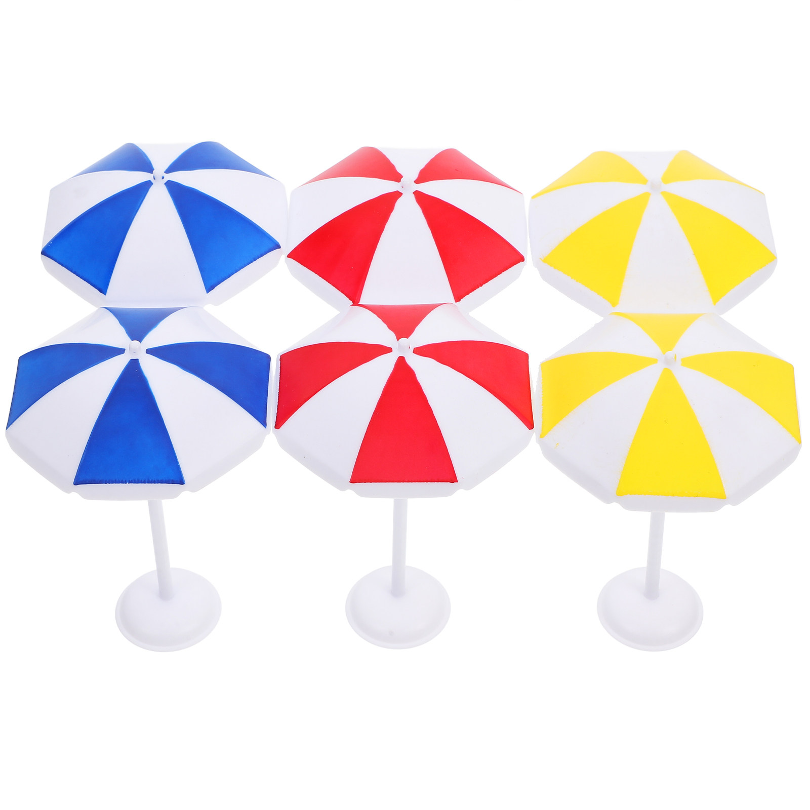 6Pcs Miniature Beach Umbrella  - Landscape Bonsai Garden avaliação e preço