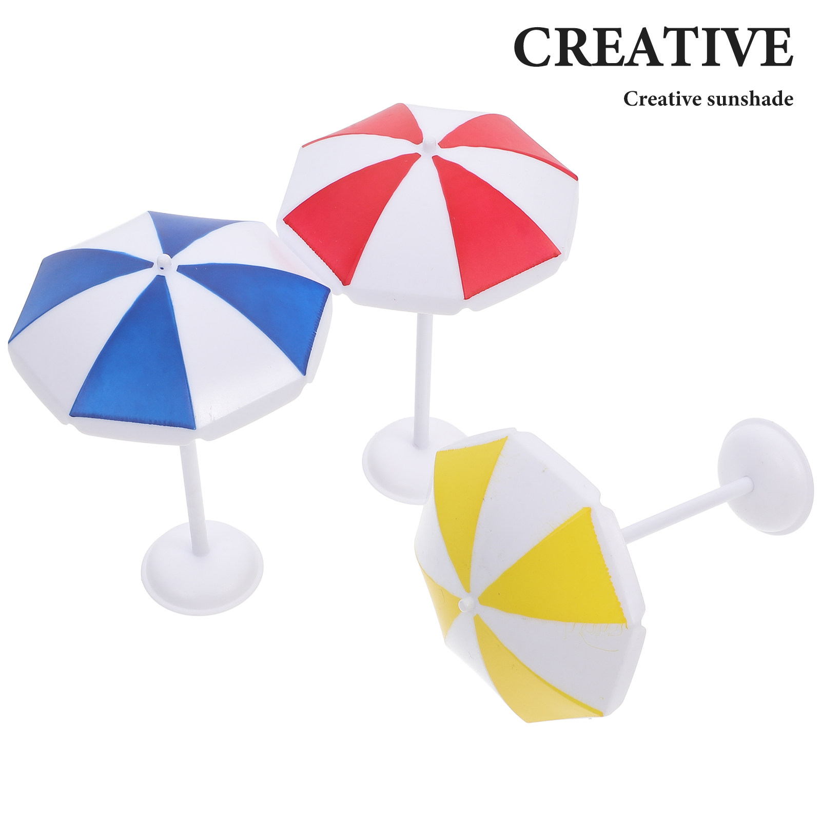 6Pcs Miniature Beach Umbrella  - Landscape Bonsai Garden avaliação e preço