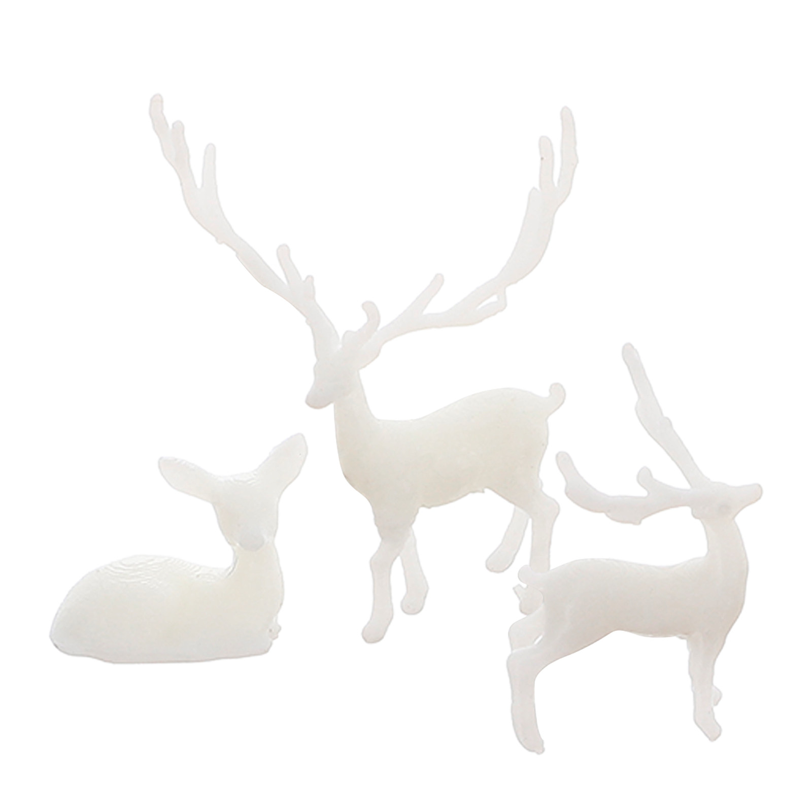 3Pcs Mini Elk Statue Resin Elk - Landscape Bonsai Garden avaliação e preço