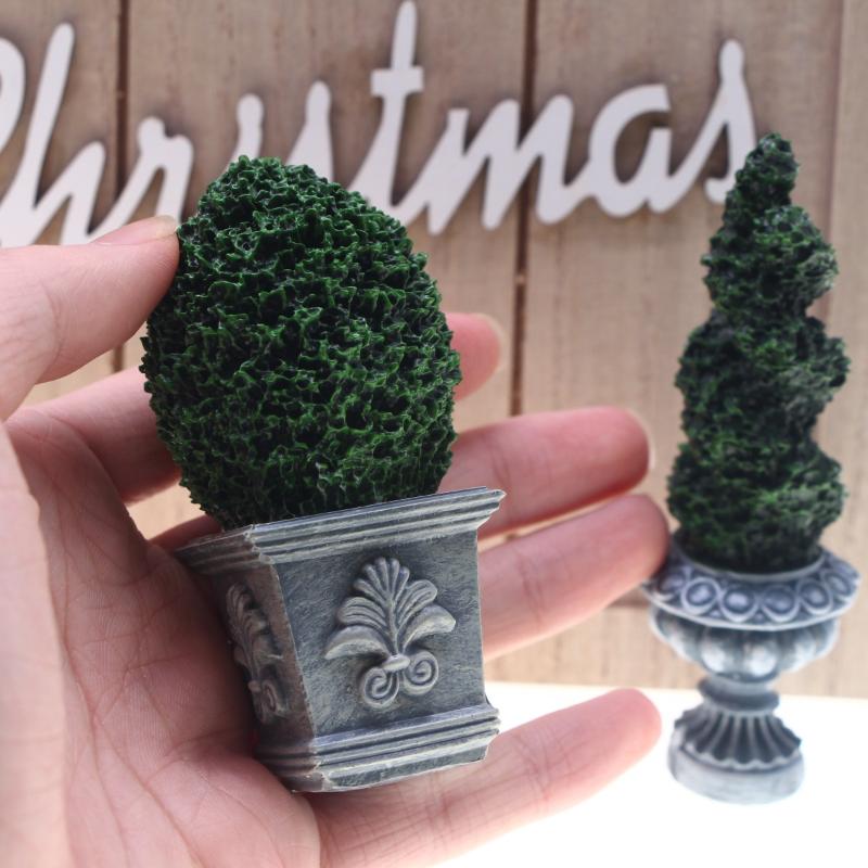 1/12 Dollhouse Mini Potted Gre - Bonsai Garden Layout avaliação e preço