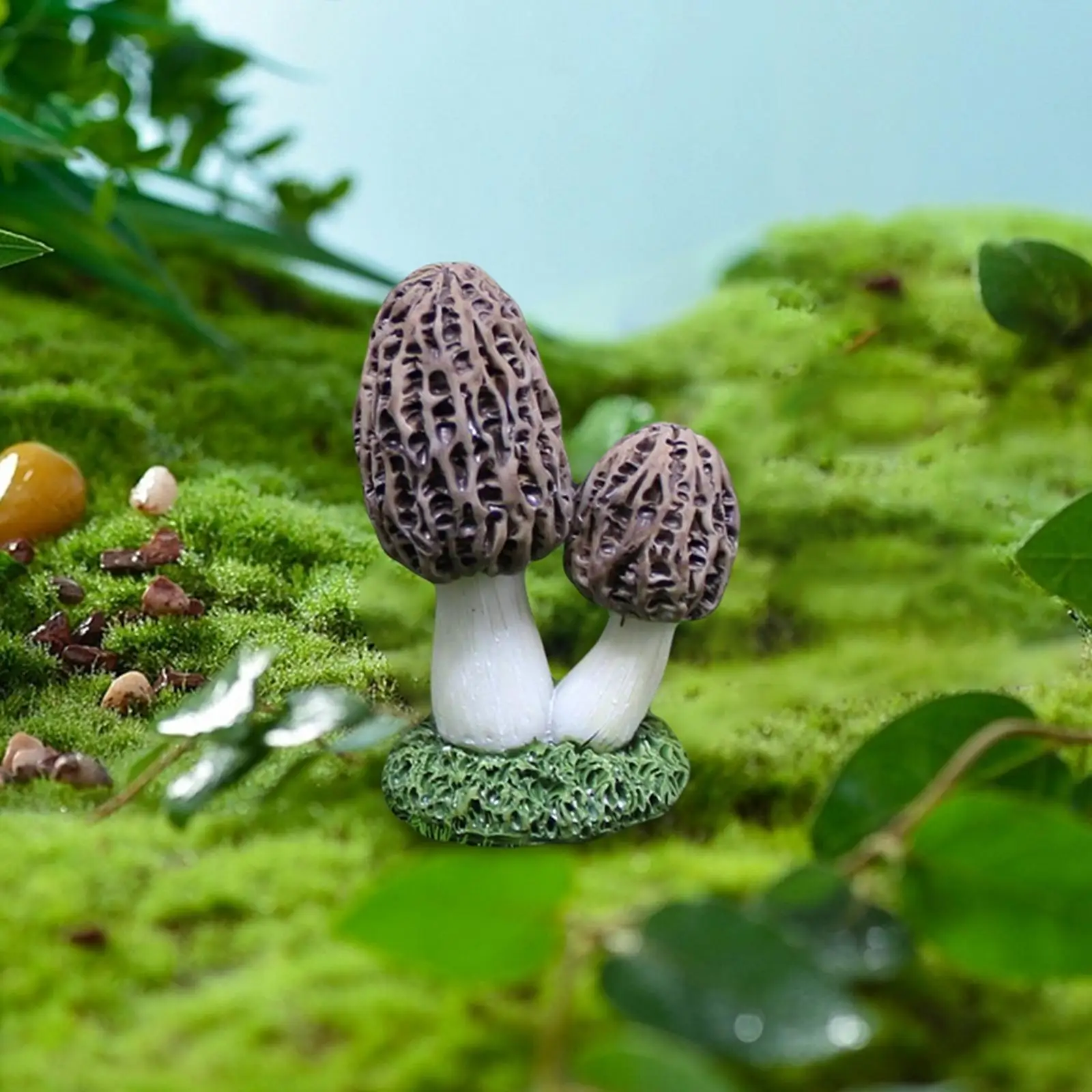 Mini Resin Mushroom Shaped Sta - Bonsai Garden For Desk avaliação e preço