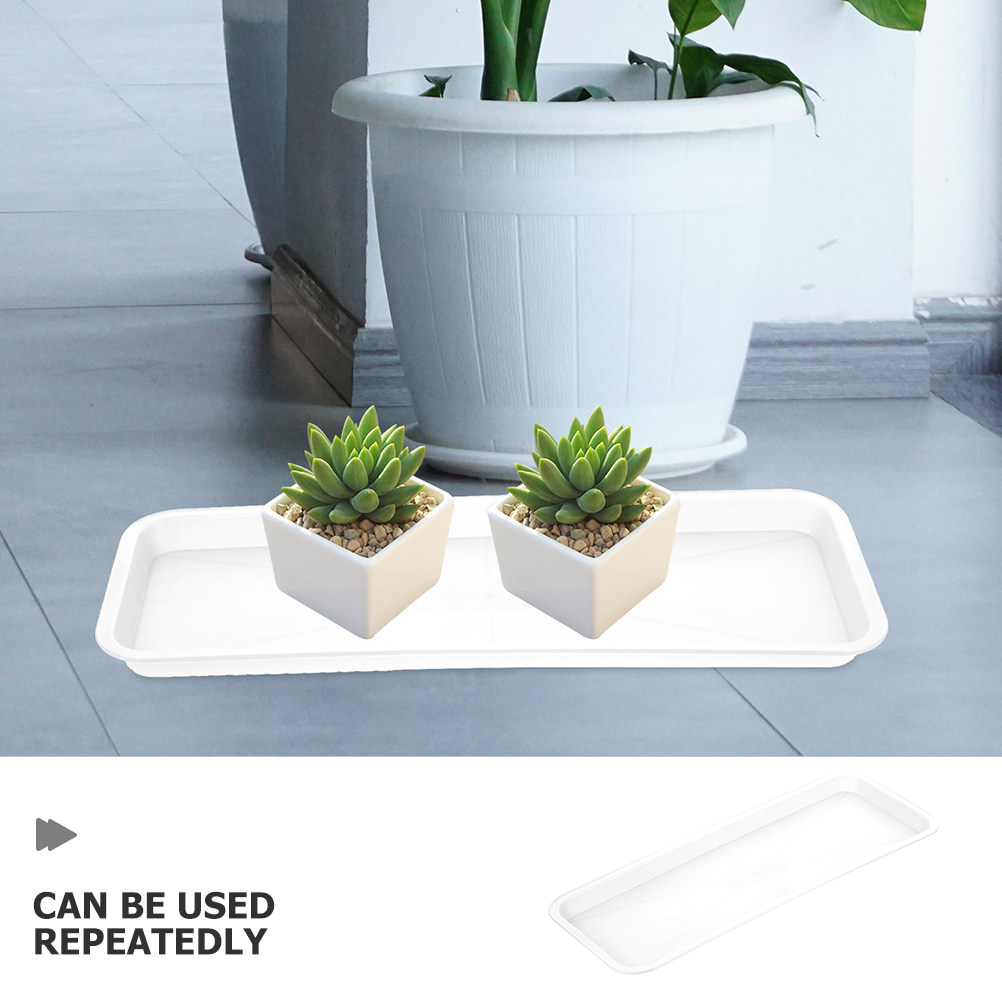 5Pcs Rectangular Shallow Plant - Drip Tray Saucer avaliação e preço
