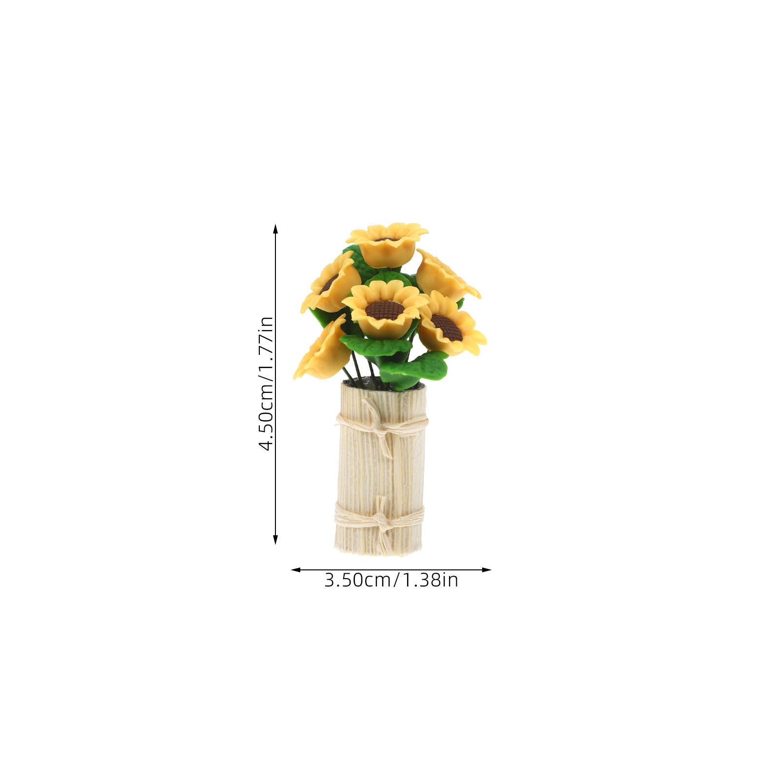 Miniature Clay Potted Flower B - Bonsai Garden Layout avaliação e preço