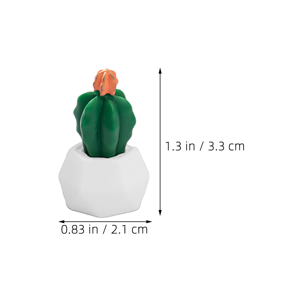 8Pcs Miniature Cactus Bonsai R - Bonsai Garden For Desk avaliação e preço