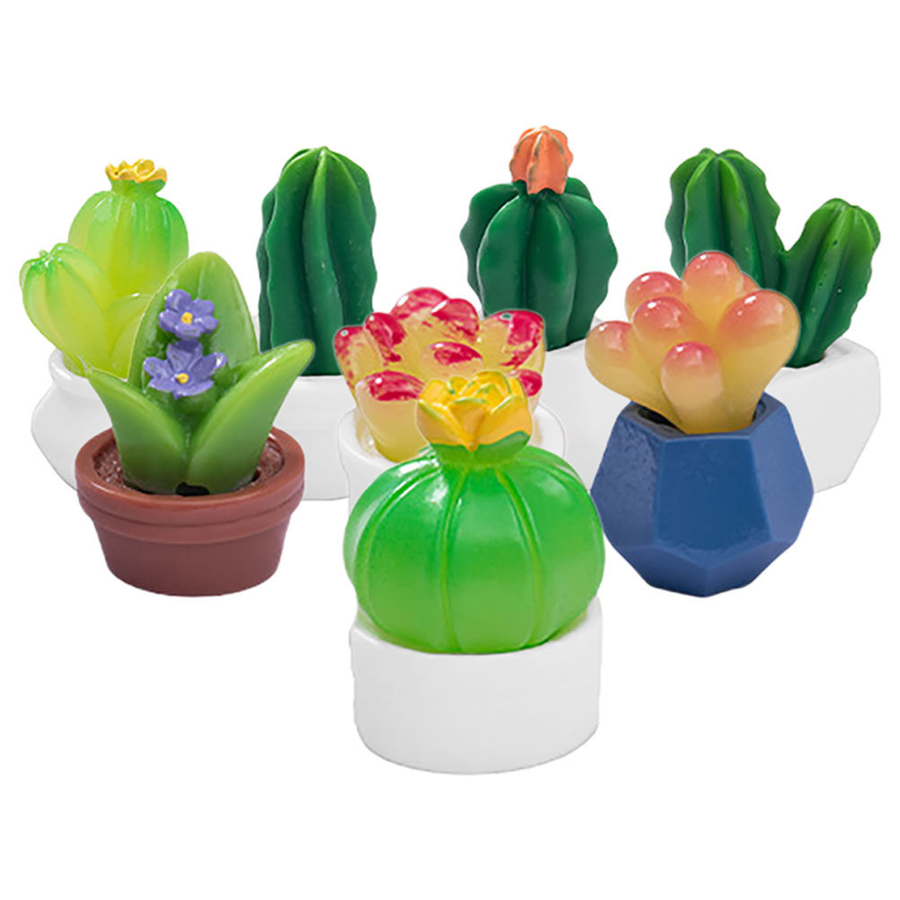 8Pcs Miniature Cactus Bonsai R - Bonsai Garden For Desk avaliação e preço