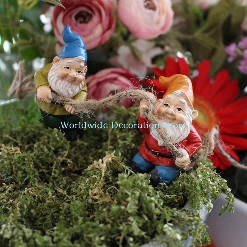 Q39B 4Pcs Dwarf Resin Figurine - Bonsai Garden Layout avaliação e preço