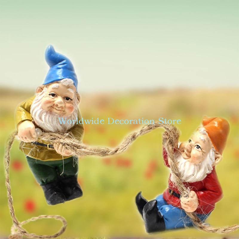 Q39B 4Pcs Dwarf Resin Figurine - Bonsai Garden Layout avaliação e preço