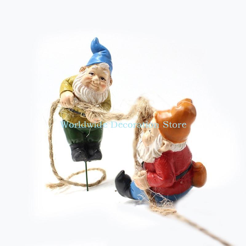Q39B 4Pcs Dwarf Resin Figurine - Bonsai Garden Layout avaliação e preço
