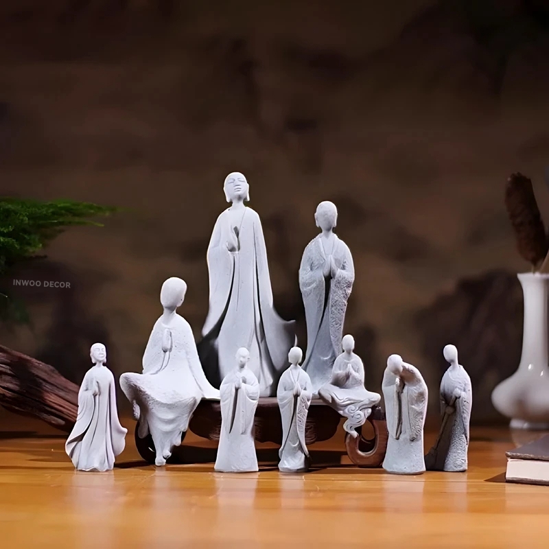 Stone Buddha Statue Little Mon - Bonsai Garden For Desk avaliação e preço