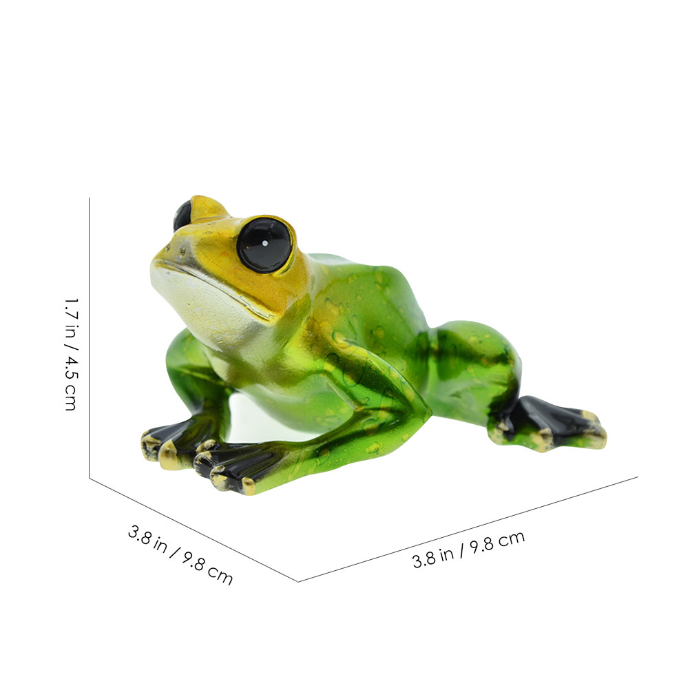 1Pair Frog-Shape Resin Ornamen - Bonsai Garden Layout avaliação e preço