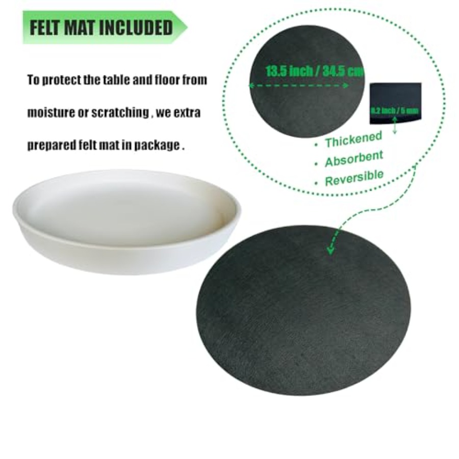 Plant Saucer Ceramic Deep Pot  - Drip Tray Saucer avaliação e preço