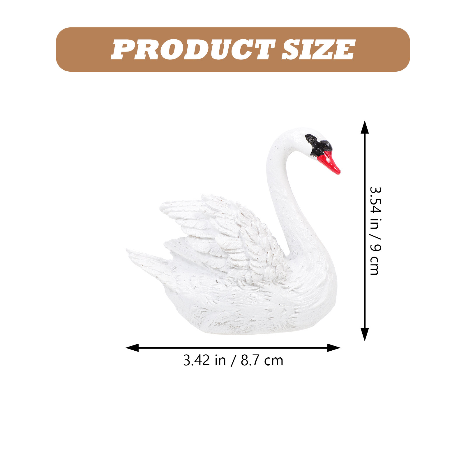 1Pair Creative Swan Shape Resi - Bonsai Garden Layout avaliação e preço