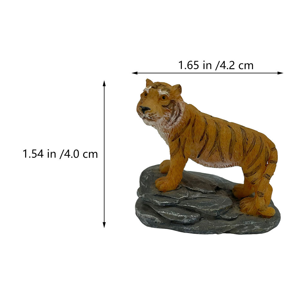 2Pcs Tiger Shape Resin Ornamen - Bonsai Garden Layout avaliação e preço