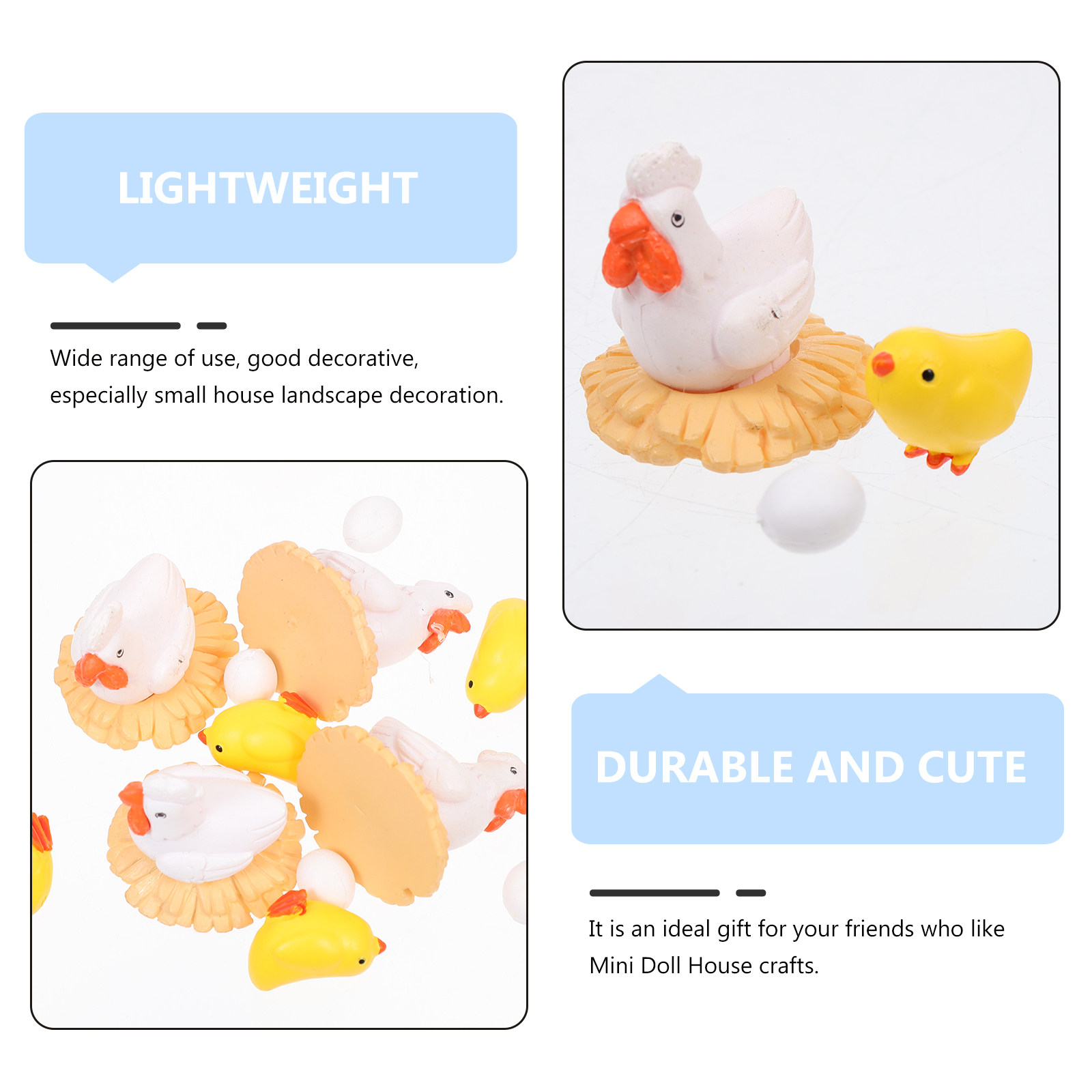 14Pcs Mini Chick Shape Micro L - Bonsai Garden Layout avaliação e preço