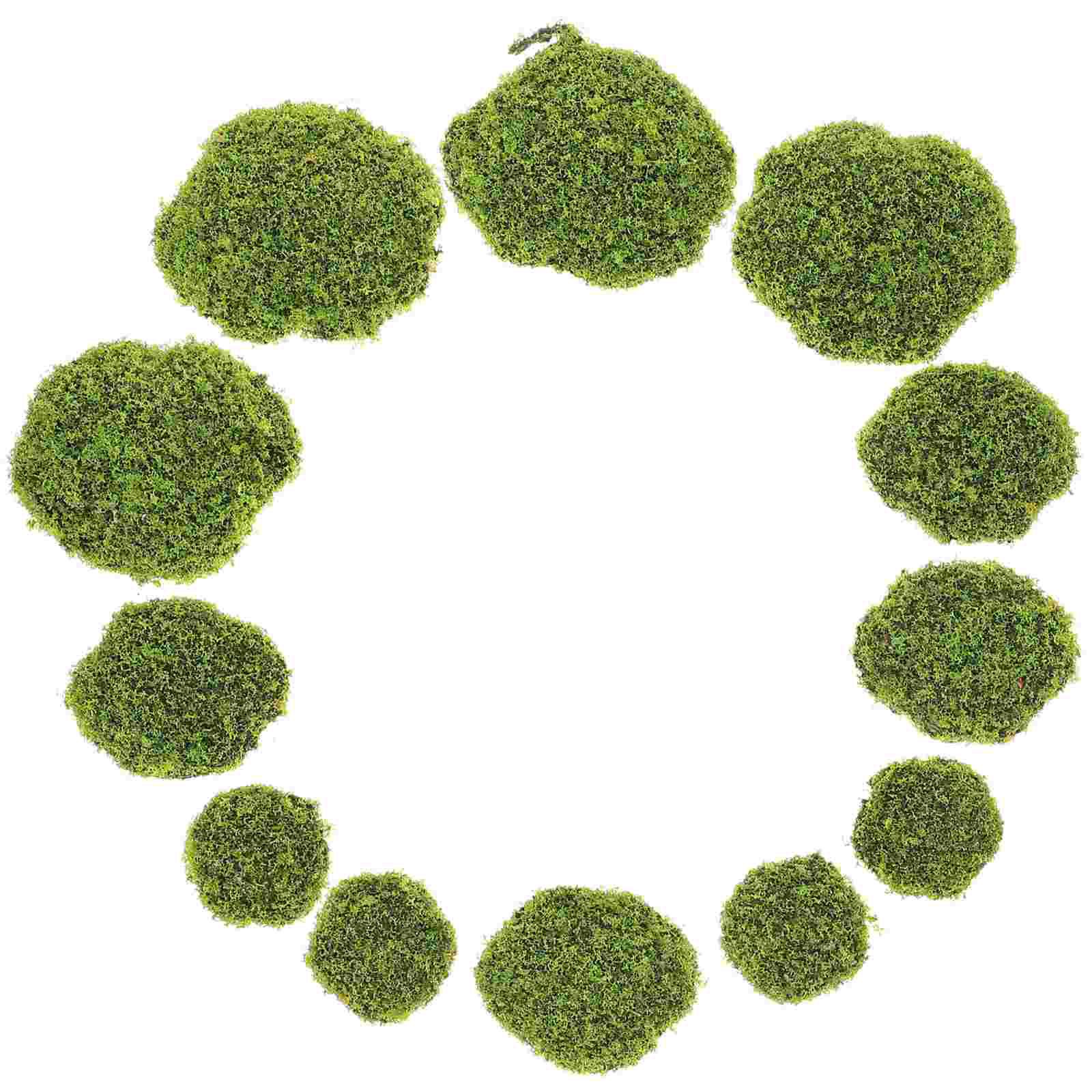 12 Pcs Artificial Moss Stone M - Bonsai Garden Layout avaliação e preço