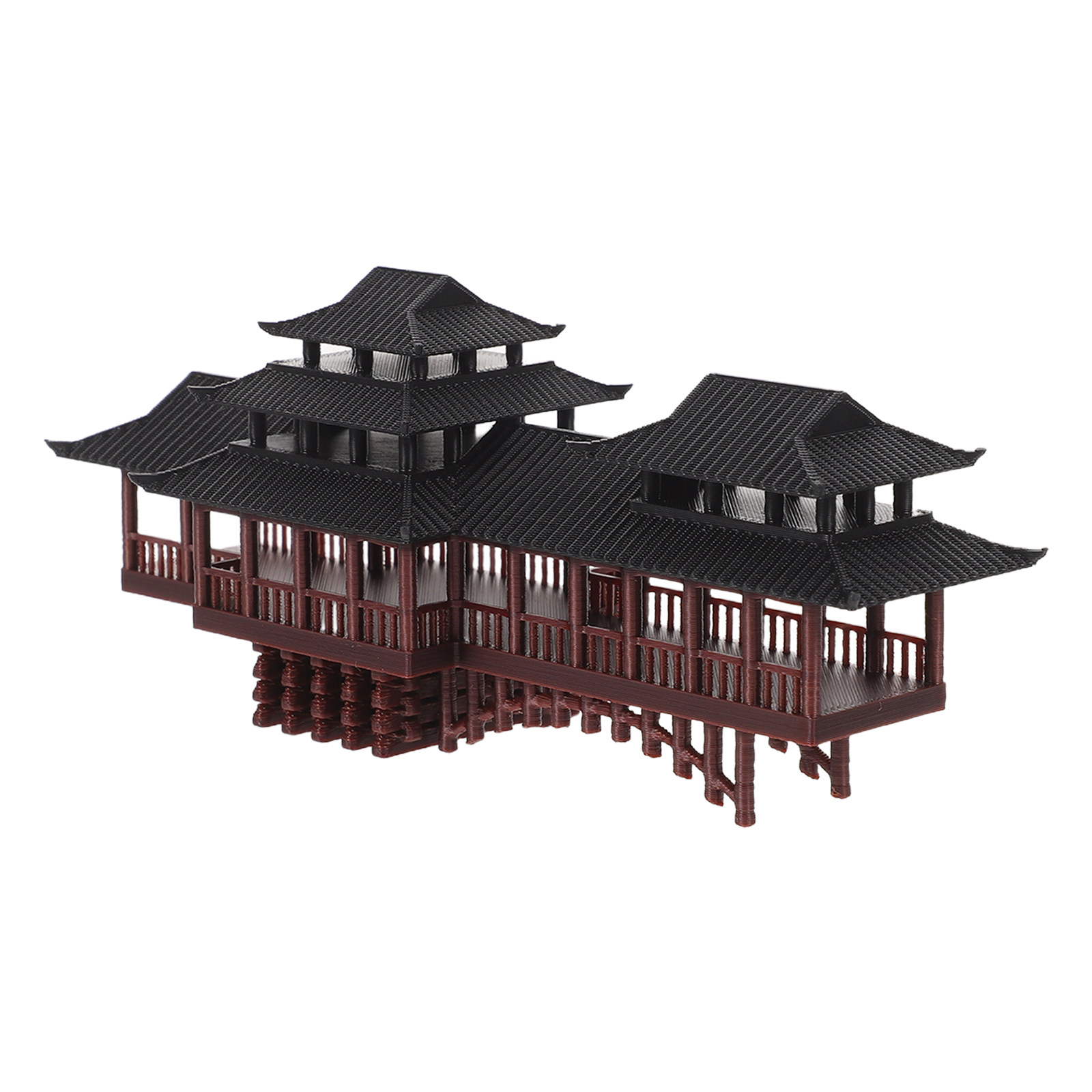 Miniature Ancient Asian Archit - Landscape Bonsai Garden avaliação e preço