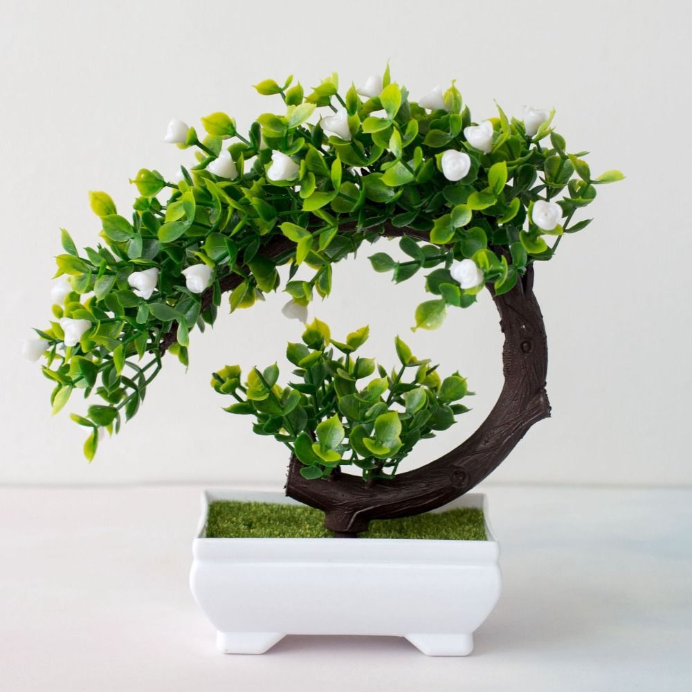 Pot New Artificial Plants Bons - Bonsai Garden For Desk avaliação e preço