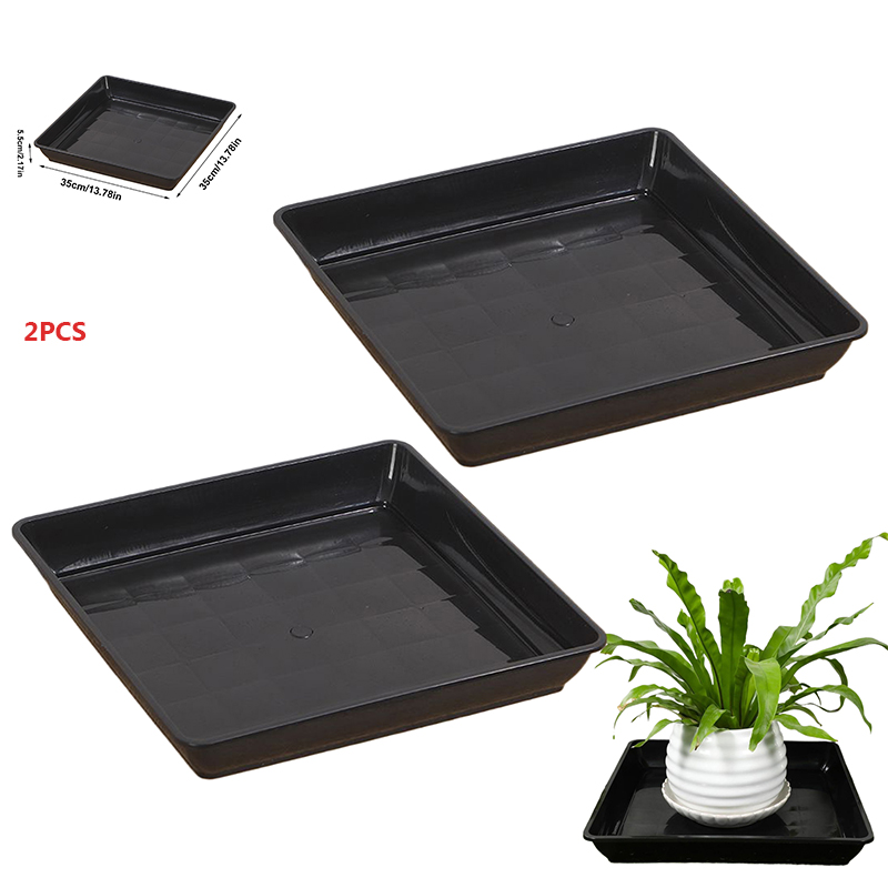 2 Pcs Flower Pot Base Thickene - Drip Tray Saucer avaliação e preço