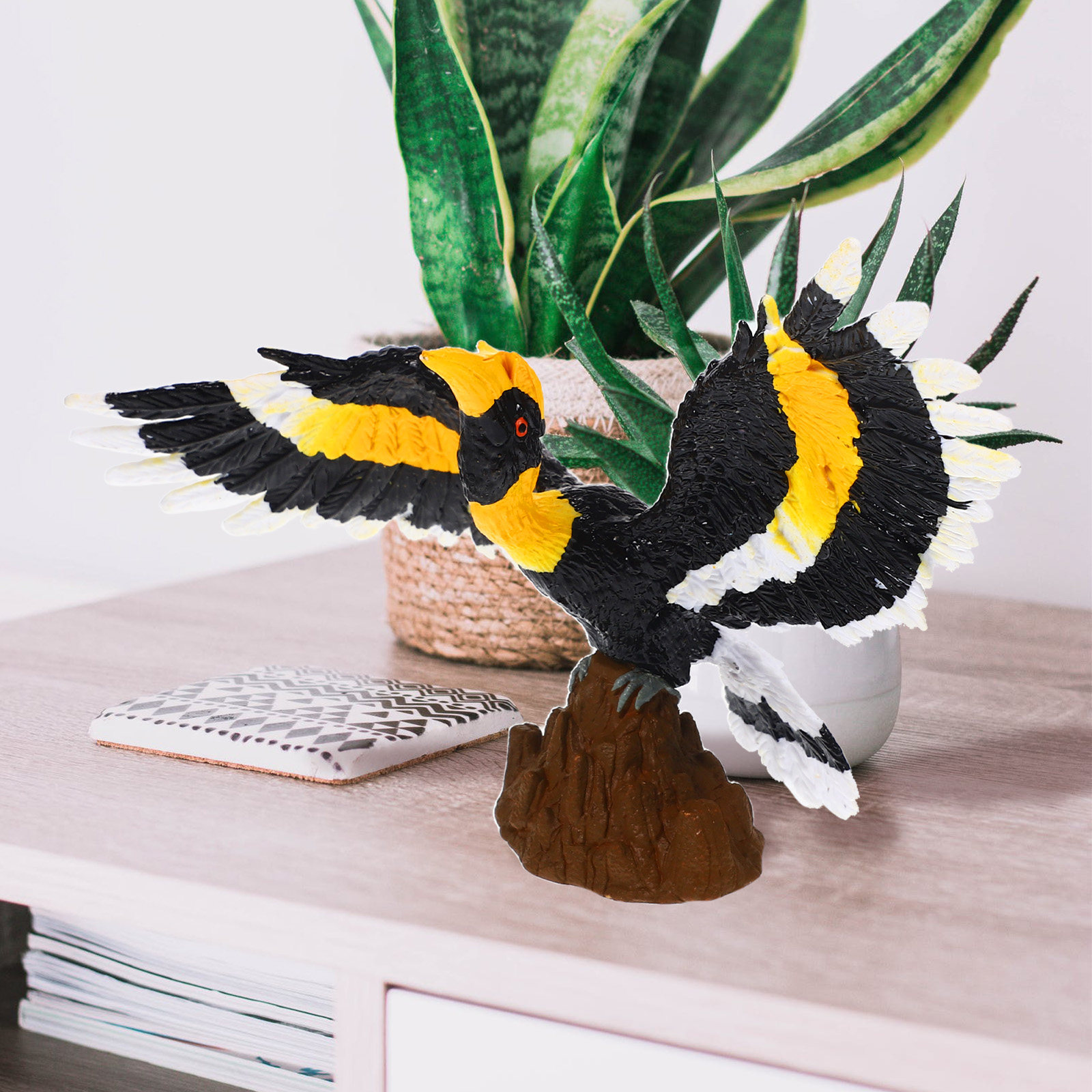 Realistic Hornbill Garden Deco - Bonsai Garden For Desk avaliação e preço