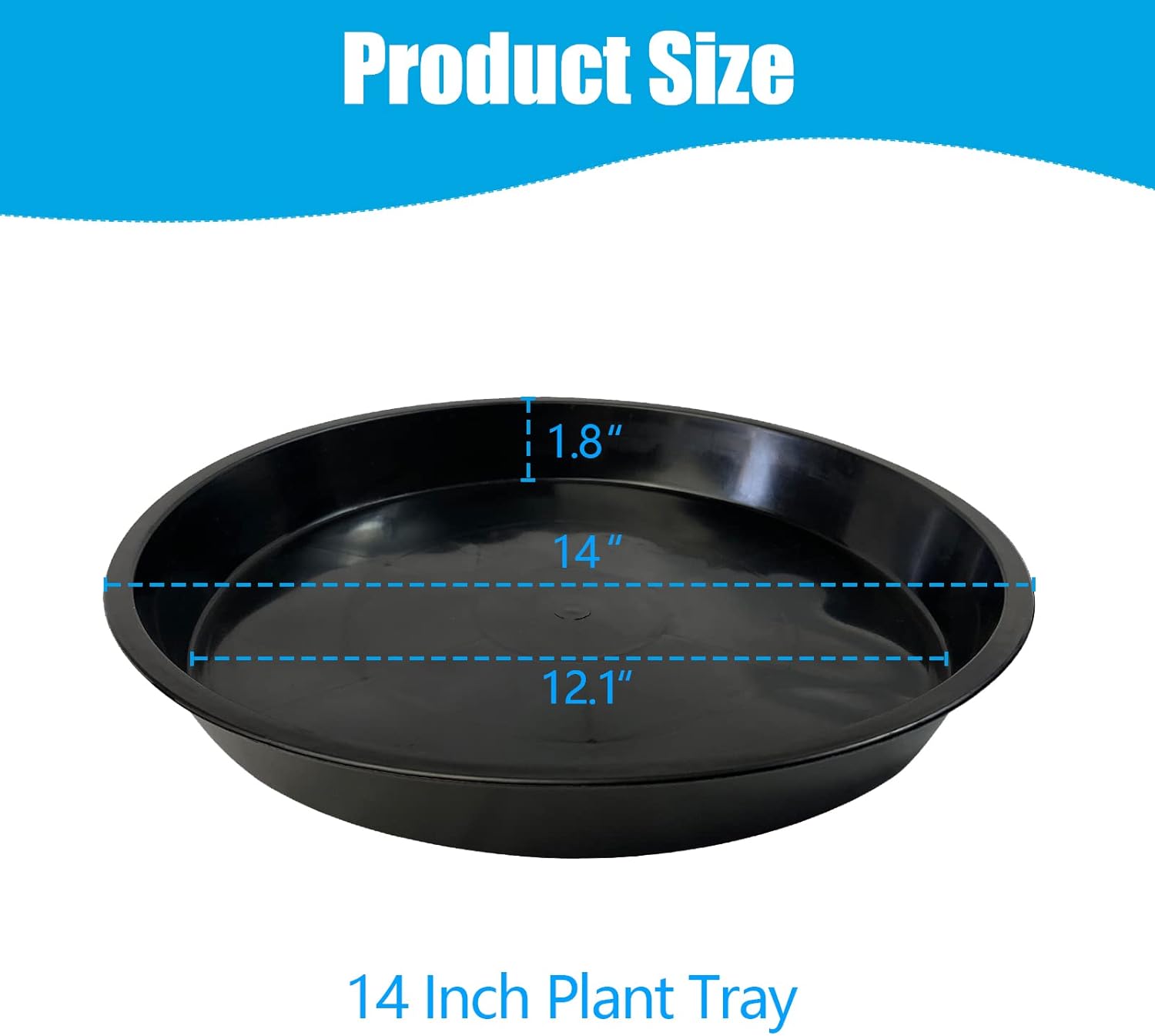 5-Pack Heavy Duty Plant Saucer - Drip Tray Saucer avaliação e preço