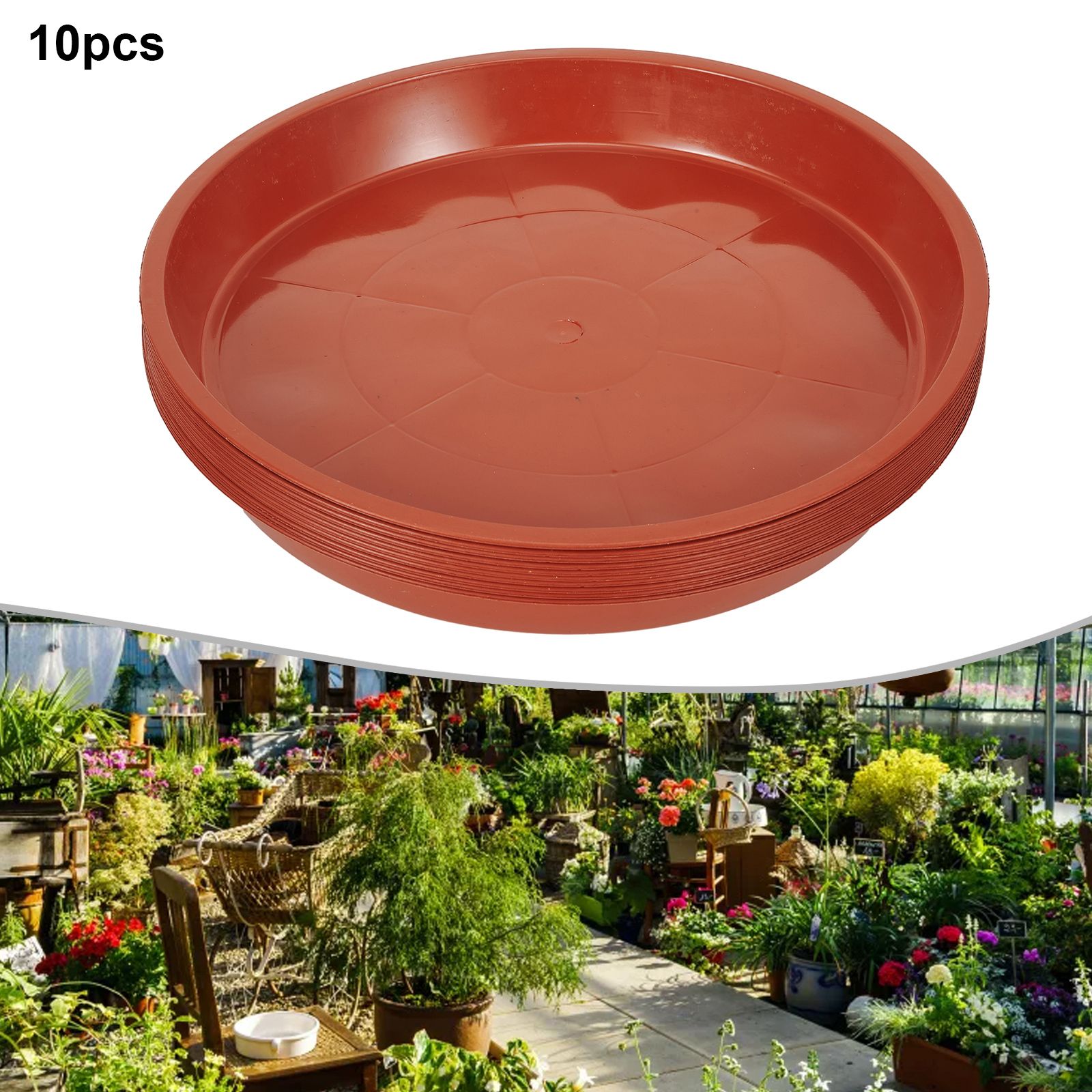 10pc Water Tray Base Round Pla - Drip Tray Saucer avaliação e preço