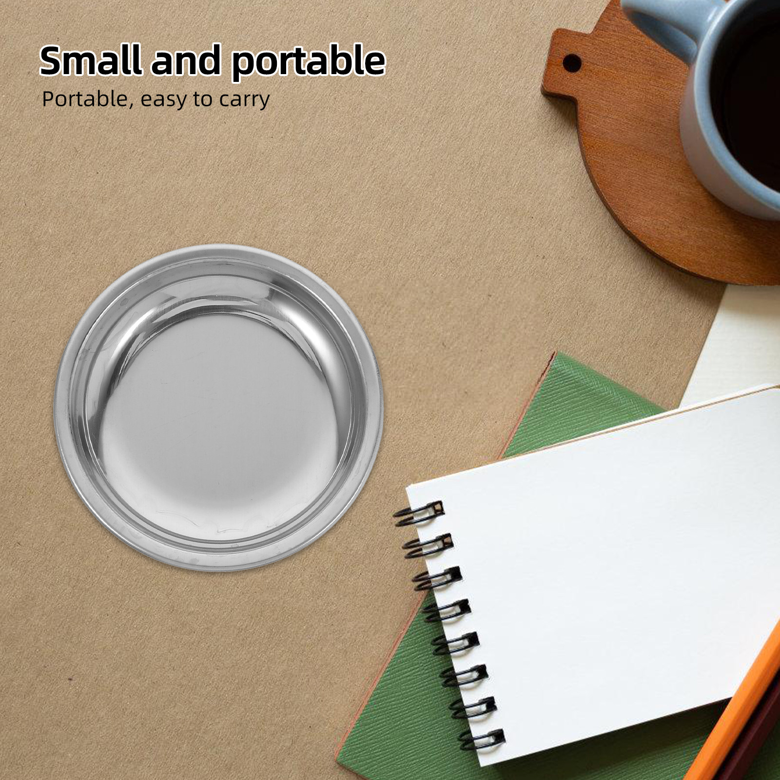6Pcs Stainless Steel Tea Bag C - Drip Tray Saucer avaliação e preço