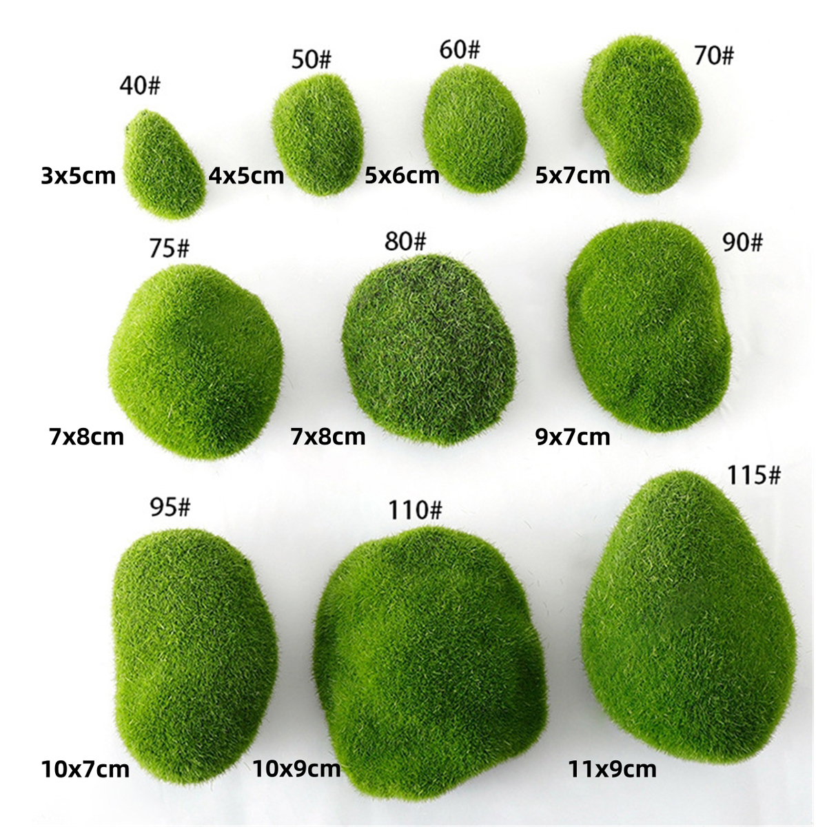 Simulation Moss Hair Stone Flo - Bonsai Garden Layout avaliação e preço