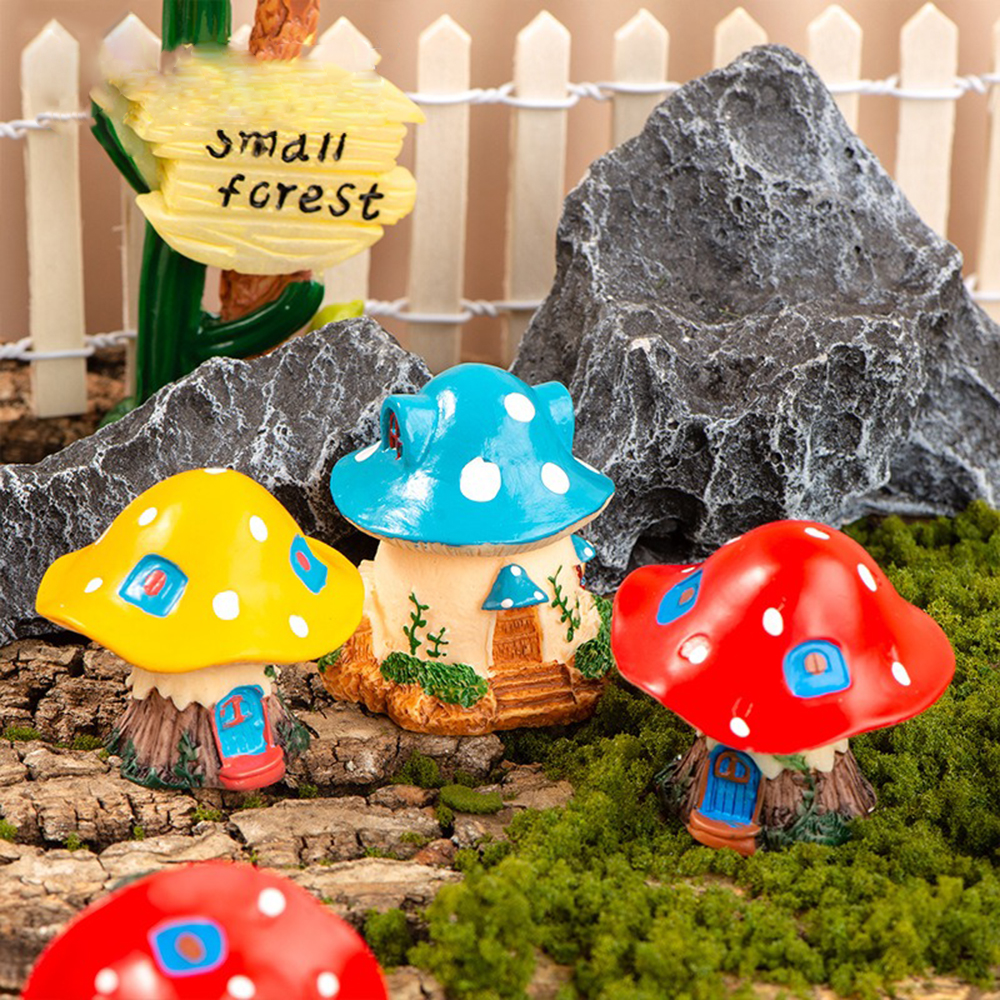 Mini Mushroom Ornaments Garden - Landscape Bonsai Garden avaliação e preço
