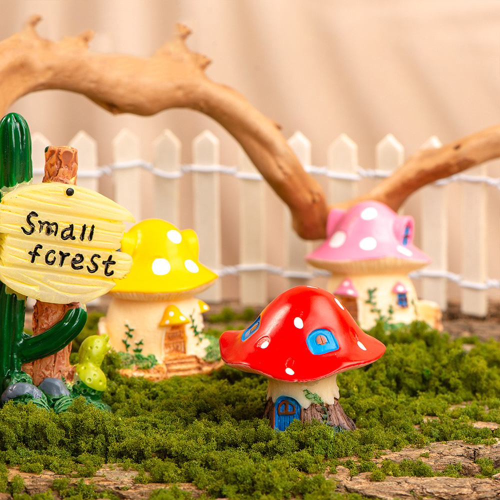 Mini Mushroom Ornaments Garden - Landscape Bonsai Garden avaliação e preço
