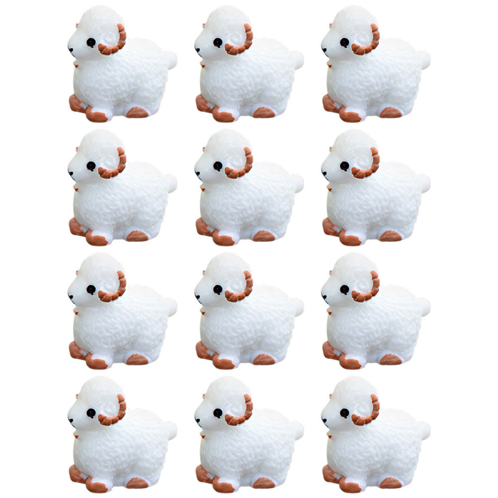 12Pcs Adorable Sheep Decor for - Bonsai Garden Layout avaliação e preço
