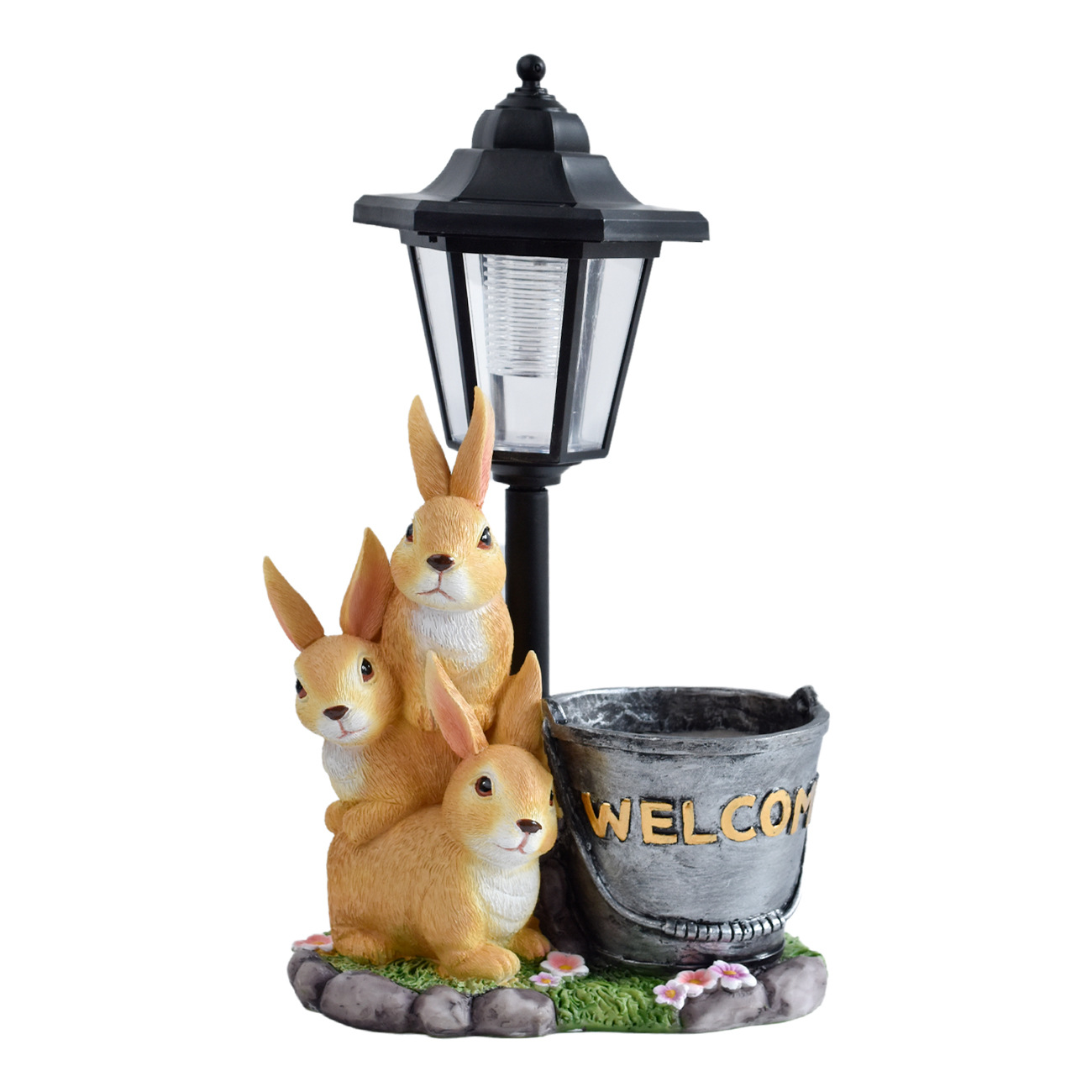 New rabbit solar garden light  - Landscape Bonsai Garden avaliação e preço